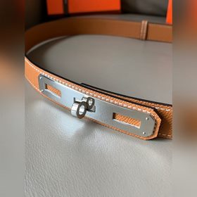 HERMES (Hermès) Оригинальный пояс OKelly 24 из телячьей кожи, с п