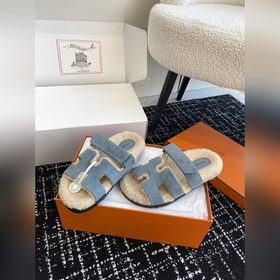Hermes – неожиданный сюрприз. Модные тапочки Hermes из высококаче