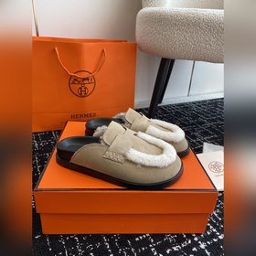 Hermes 23 осень-зима замша с буквой H, плюшевый мех, толстая подо