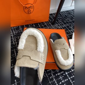 Hermes 23 осень-зима замша с буквой H, плюшевый мех, толстая подо
