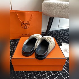 Hermes 23 осень-зима замша с буквой H, плюшевый мех, толстая подо