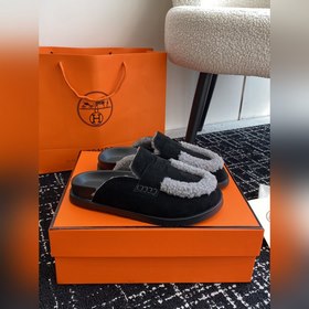 Hermes 23 осень-зима замша с буквой H, плюшевый мех, толстая подо