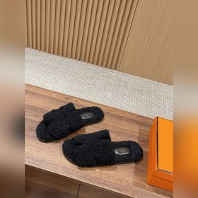 【Высший класс】 Hermes #меховые тапочкиз цельного меха H В этом г