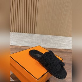 【Высший класс】 Hermes #меховые тапочкиз цельного меха H В этом г