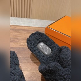【Высший класс】 Hermes #меховые тапочкиз цельного меха H В этом г