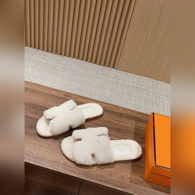 【Высший класс】 Hermes #меховые тапочкиз цельного меха H В этом г