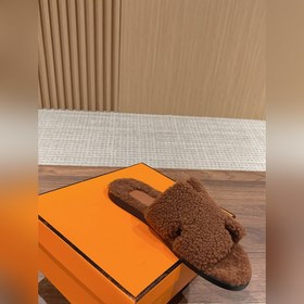 【Высший класс】 Hermes #меховые тапочкиз цельного меха H В этом г