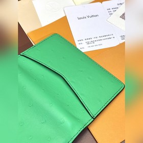 N82507 Зеленый! С узором страуса, кожаный чехол для карт. Этот че