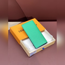 N82509 Зеленый! С узором страуса, длинный кошелек. Этот длинный к