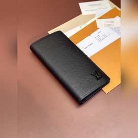 N82509 Черный! С узором страуса, длинный кошелек. Этот длинный ко