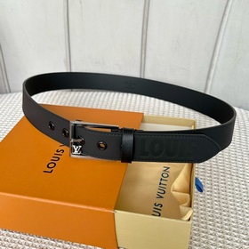 LOUIS VUITTON Мужской пояс из оригинального материала, ширина 35