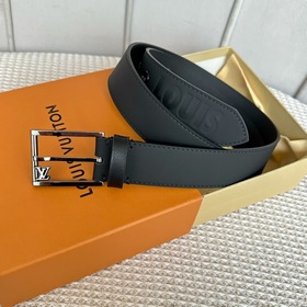 LOUIS VUITTON Мужской пояс из оригинального материала, ширина 35 