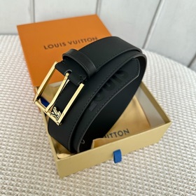 LOUIS VUITTON Мужской пояс из оригинального материала, ширина 35 