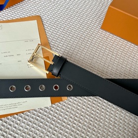 LOUIS VUITTON Мужской пояс из оригинального материала, ширина 35 