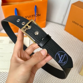 LOUIS VUITTON Мужской пояс из оригинального материала, ширина 35