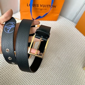 LOUIS VUITTON Мужской пояс из оригинального материала, ширина 35 