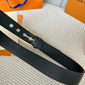 LOUIS VUITTON Мужской пояс из оригинального материала, ширина 35 