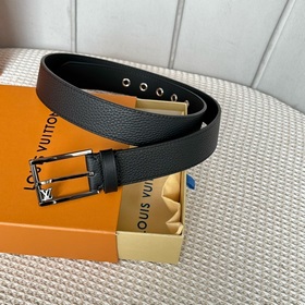 LOUIS VUITTON Мужской пояс из оригинального материала, ширина 35 