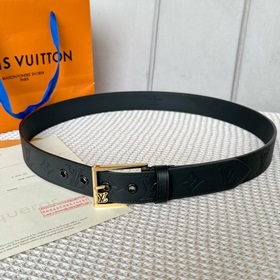 LOUIS VUITTON Мужской пояс из оригинального материала, ширина 35