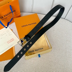 LOUIS VUITTON Мужской пояс из оригинального материала, ширина 35 