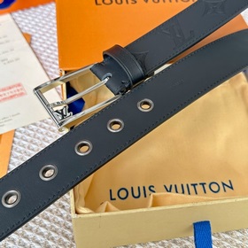 LOUIS VUITTON Мужской пояс из оригинального материала, ширина 35 