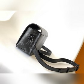 M82085 [Черный цветок] Мини-сумка из кожи быка высшего качества, 