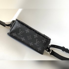M82085 [Черный цветок] Мини-сумка из кожи быка высшего качества, 