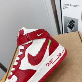 LV Nike совместная высокие кроссовки Air Force. Эти кроссовки был