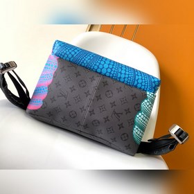 Рюкзак LV x YK DISCOVERY m46440 Серебристый цветок (тыква) Louis