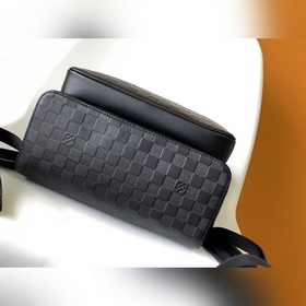 N40094 CAMUS Рюкзак Camus из кожи Damier Infini серебристым блеск