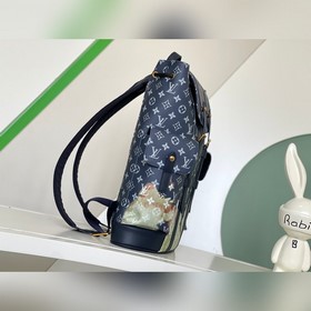 【Haicheng Foreign Single Exclusive】 M46805 Синий рюкзак с граффил