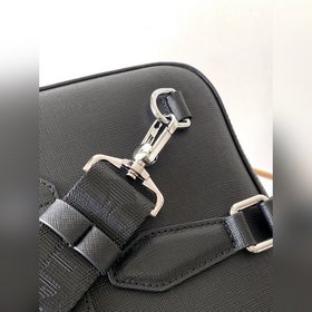 Модель： 7033-1# Черная кожа с текстурой испанского острова Высоко