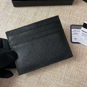 Мужской кожаный кошелек с крестом, черный, модель 2MC223, популяр