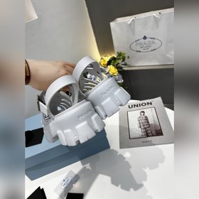 Prada 2024 весна-лето： сандалии на толстой резиновой подошве с ри