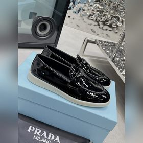 PRADA 2024 новейшая модель лофей от PRADA для пар, полусабо из по