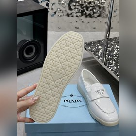 PRADA 2024 новейшая модель лофей от PRADA для пар, полусабо из по