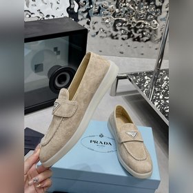 PRADA 2024 новейшая модель лофей от PRADA для пар, полусабо из по