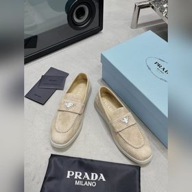 PRADA 2024 новейшая модель лофей от PRADA для пар, полусабо из по