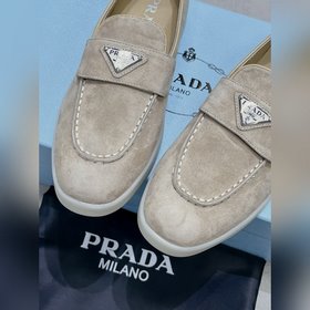 PRADA 2024 новейшая модель лофей от PRADA для пар, полусабо из по