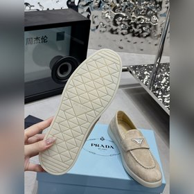 PRADA 2024 новейшая модель лофей от PRADA для пар, полусабо из по