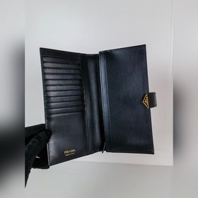 Новейший кожаный кошелек с треугольным логотипом, модель 1MV025,
