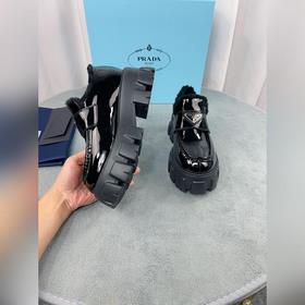 Prada меховые туфли высшего качества Верх： импортная кожа с откры