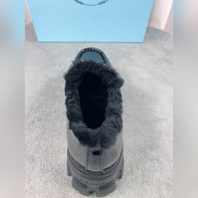 Prada меховые туфли высшего качества Верх： импортная кожа с откры