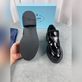 Prada меховые туфли высшего качества Верх： импортная кожа с откры
