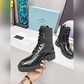Высокая версия RADA Prada 2024 осенне-зимние ботинки на толстой п