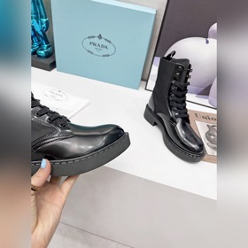 Высокая версия RADA Prada 2024 осенне-зимние ботинки на толстой п