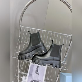 Prada, высшая версия, ботинки на толстой подошве с карманами треу