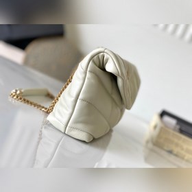 Белая сумка Cloud Bag 2024, новая версия с двойной цепочкой. Loul