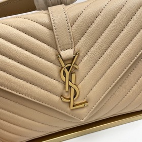#Monogram college# Абрикосовый/золотая застежка_24 см. Классическ