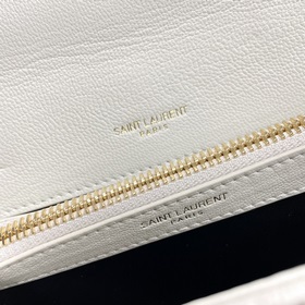 #Monogram college# Молочно-белый/золотая застежка_24 см. Классиче